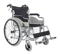 Práctica Silla de Ruedas Plegable Ultraligera,Niños Mayores con Discapacidades,Carrito Plegable Portátil Silla de Ruedas Autopropulsada Frenos de Mano de Viaje de Aluminio Ruedas a Prueba de Pinchazo