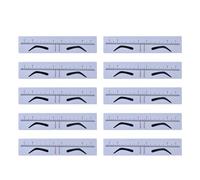 Práctica y precisa plantilla de modelado de cejas, herramienta de medición AchievePerfect Brow ajustable, regla de extensión de cejas, guía de medición, accesorio universal