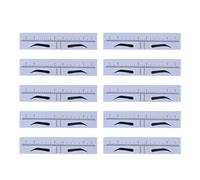 Práctica y precisa plantilla de modelado de cejas, herramienta de medición AchievePerfect Brow ajustable, regla de extensión de cejas, guía de medición, accesorio universal