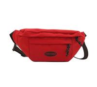 Práctica y segura bolsa cruzada para senderismo y compras, bolsas de hombro de nailon, bolsa de cintura deportiva, bolsa de pecho, Rojo -, como se muestra