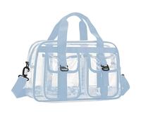 Practical Clear PVC Activity Organizers Handbag for Athletic Clothes Leakproof Tear Resistant Travel Storage Solution PVC Workout Gear Bag