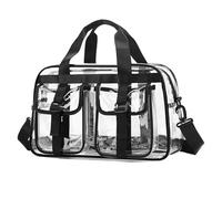 Practical Clear PVC Activity Organizers Handbag for Athletic Clothes Leakproof Tear Resistant Travel Storage Solution PVC Workout Gear Bag