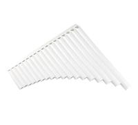 Practicar para Principiantes flauta de pan Excelente Pronunciación 18 Tubos Flauta De Pan Flauta De Pan Con Llave C De Resina Fácil Aprendizaje Para Regalo De Instrumento Musical (Color : White)