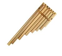 Practicar para Principiantes flauta de pan Flauta De Pan De Mano Izquierda Para Instrumento De Viento De Madera Instrumentos Musicales Populares Color Original 13 Tubos