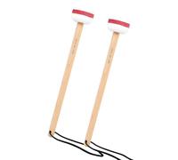 Prácticas baquetas de fieltro y madera antideslizantes para músico para mejorar el agarre y el control durante los batidores de juego