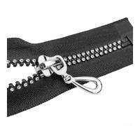 Prácticas cremalleras abiertas para resina de cristal con diamantes de imitación brillantes para un uso fácil (40 cm)