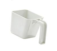 Prácticas cucharas cuadradas para helados y taza medidora, materiales resistentes, suministros de fiesta para bebidas frías y cuchara medidora de postres