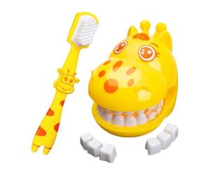 Prácticas dentales de juguetes modelo: Entrenador de polacos Niños, Enseñanza de Higiene Interactiva, Pantalla Bocal Extraíble Aprendizaje Práctico Uso En Educación Temprana | Perfecto Voorsch