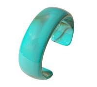Prácticas pulseras anchas de acrílico geométricas, joyas adecuadas para mujeres, trajes de moda a juego, brazalete geométrico abierto, talla única, como se describe