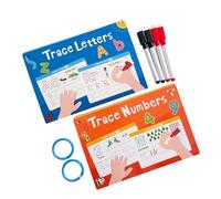 Prácticas tarjetas de trazado de letras en inglés, tarjeta de práctica de escritura a mano, textura de papel, adecuadas para niños que aprenden a escribir tarjetas de trazado de guiones