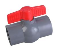 Prácticas y resistentes válvulas redondas manuales de PVC con giro derecho, uso simple, 47 mm, adecuadas para aplicaciones domésticas e industriales, válvulas de fontanería