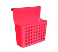 PracticDomus Cesta Colgante Organizadora Balance para Puertas de Armarios. Ideal Productos Limpieza (Fucsia)
