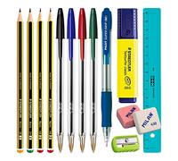 PracticDomus ECOPack Basic - Pack Ahorro Básico de Material Escolar de Primeras Marcas para tu Estuche