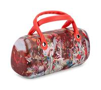 PracticDomus - Funda Rígida Universal para Gafas, Cierre Flex y Asas Flexibles, Interior Forrado en Símil de Terciopelo. Diseño Arte Flamenco