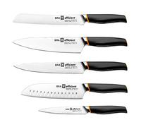 PracticDomus Juego de 5 Cuchillos Profesionales Bra Efficient en Acero Aleman Molibdeno Vanadio. Gama Masterchef
