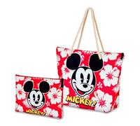 PracticDomus Pack de Bolsa de Playa y Neceser a Juego con Cremalleras. Amplia y Espaciosa (Hawai)