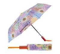 PracticDomus Paraguas Plegable y Compacto para Mujer de Diseño Art Collection con Apertura y Cierre Automatico. Resistente al Viento (Gaudi)