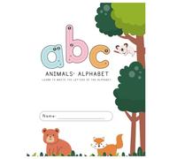 Practice ABC’s: Animal Alphabet Handwriting Workbook for Kids Ages 3-6