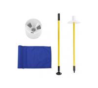 Practice Golf Hole Pole Cup Flag Stick Detachable 2 Section Golf Putting Green FlagstickBlue