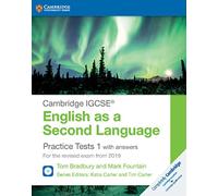 Practice tests for IGCSE English as a second language. With answers. Per le Scuole superiori. Con espansione online. Con 2 CD-Audio (Vol. 1): For the ... from 2019 (Cambridge International IGCSE)