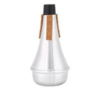 Practice Trumpet Mute Silenciador de Trompeta Ligero para Instrumentos Musicales Mute Aleación de Aluminio Color Plata