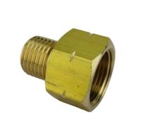 Práctico adaptador de gas de cobre de 3/8 pulgadas 1/4 pulgadas rosca izquierda accesorios prácticos para conectores de cocina de gas, adaptadores de electrodomésticos al aire libre