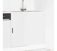 Práctico armario de tela genérico con cajones grandes para un almacenamiento óptimo en casa y en la habitación de invitados, color blanco, 86 x 46 x 81,5 cm, 1 cabinet cornerbottomcabinet (1 puerta))