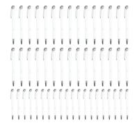 Práctico bolígrafo, 50 plumas estilográficas de metal, accesorios de escritura elegantes y multifuncionales con clip plateado para hombres de negocios, estudiantes, profesores y profesionales, para el