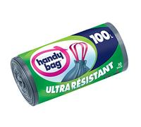 Práctico Bolsa - 3557880353384 - bolsas de basura Tiradores Sliding - Ultra resistente - 100 L - 82 x 90 cm - 10 x - 3 Pack