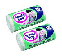 Práctico Bolsa 3557880353520 Salle de Bains bolsas de basura para cuartos de baño 40 x 40 cm 15 piezas por rollo 2 rollos