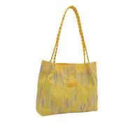 Práctico bolso de hombro de nailon de gran capacidad para uso casual y laboral, almacenamiento esencial diario, bolsa de hombro organizada para la universidad, Amarillo, One Size
