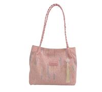 Práctico bolso de hombro de nailon de gran capacidad para uso casual y laboral, almacenamiento esencial diario, bolsa de hombro organizada para la universidad, b, One Size
