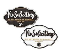 Práctico cartel de no solicitar para uso en interiores y exteriores, superficies de madera tratada, humorístico, proceso de instalación simple, divertido letrero de no solicitar