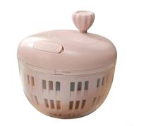 Práctico centrifugador de ensalada para limpiar y secar eficazmente las verduras para tu próxima comida (rojo claro)
