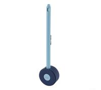 Práctico cepillo de inodoro y soporte para autocaravanas, fácil enjuague y diseño de secado rápido (azul)