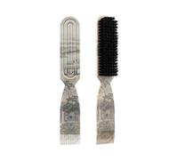 Práctico cepillo para cabello y barba para hombres y mujeres, cerdas suaves para una piel suave, herramienta portátil de aseo facial
