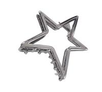 Práctico clip de metal para el pelo con forma de estrella y diseño hueco para mujer, accesorio de pelo de moda para el hogar, oficina, fiesta