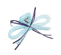 Práctico clip de pelo acrílico con lazos de cinta de forma ergonómica para decoración de la mañana ocupada aspecto profesional fiesta ya arcos accesorios de cinta