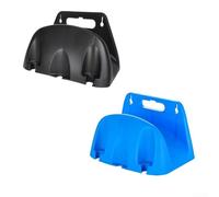 Práctico colgador de manguera de pared de 23 piezas para un fácil acceso a tuberías de agua y cables en tu garaje (negro y azul)