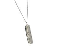 Práctico collar con colgante de peine de acero resistente para un fácil peinado que añade elegancia a tu peinado para cualquier ocasión Accesorio de peine de