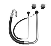 Práctico conjunto de manguera de succión sin aire con acero inoxidable tratado con oxidación para modelos 390, 395, 490, 495, 595, práctica manguera de succión para pintor de línea