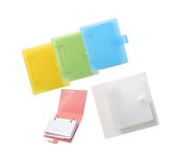 Práctico cuaderno de viaje con tapa transparente de bolsillo de 3 pulgadas con páginas a rayas y varios colores para uso personal, pequeño