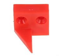 Práctico deflector de lupa para sierra de mesa deslizante, regla de lectura y operación de máquina de bandas de bordes en talleres de carpintería y carpintería (rojo 2 agujeros)