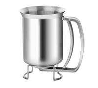 Práctico dispensador de pasta de acero inoxidable de 680 ml, dispensador de pastas, embudo de masa para panqueques perfectos, magdalenas, gofres para el hogar y la cocina