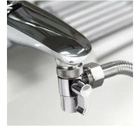 Práctico divisor de grifo desviador de 2 vías para cocina/baño, conexión M22 x M24