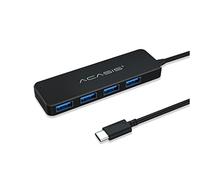 Práctico divisor externo USB 2.0 de 4 puertos USB compatible con el uso simultáneo de 4 puertos USB para teclado de ordenador portátil