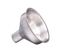 Práctico embudo de acero inoxidable para botella de bolsillo y llenado de botellas de aceite, resiste y mantiene la función limpia (S)