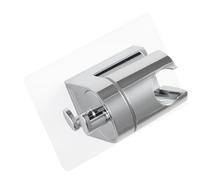 Práctico estante de ducha de doble gancho, soporte de cabeza de mano, herramienta de baño, accesorio para cabezal de ducha, gancho adhesivo fuerte