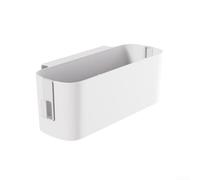 Práctico estante de noche para litera, dormitorio, barra de loft que se cuelga fácilmente para almacenar libros, teléfono celular, gafas, bebidas de forma segura (blanco)