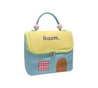 Práctico estuche de almacenamiento de maquillaje de gran tamaño materiales impermeables y divisores internos para una organización cosmética eficiente organizadores cosméticos de poliéster con asas, a